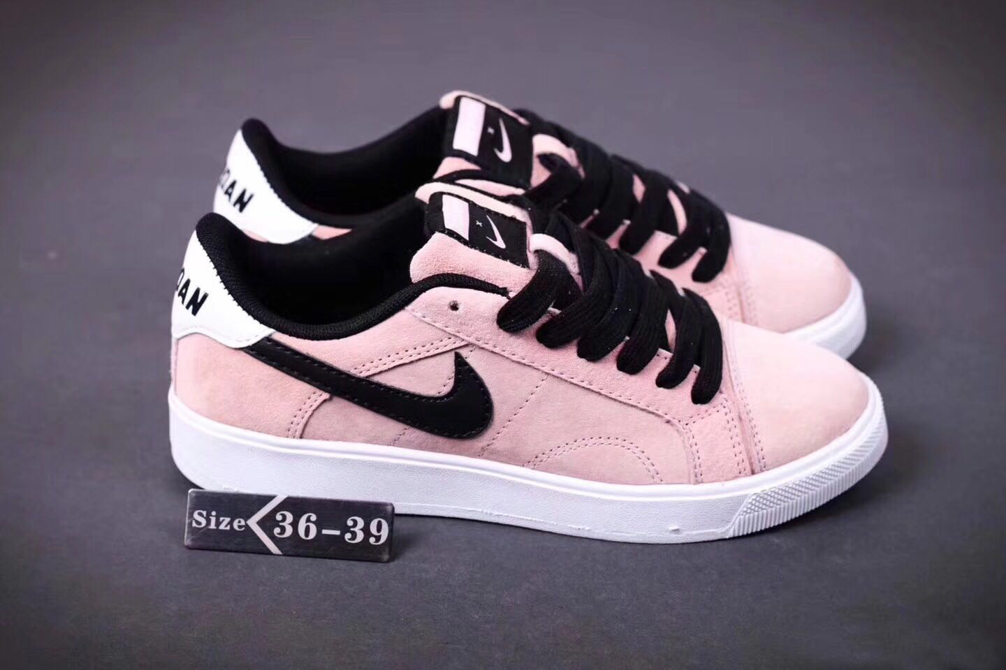 2017 Air Jordan 1 Low New Year Pink Black Shoes For Women - Click Image to Close